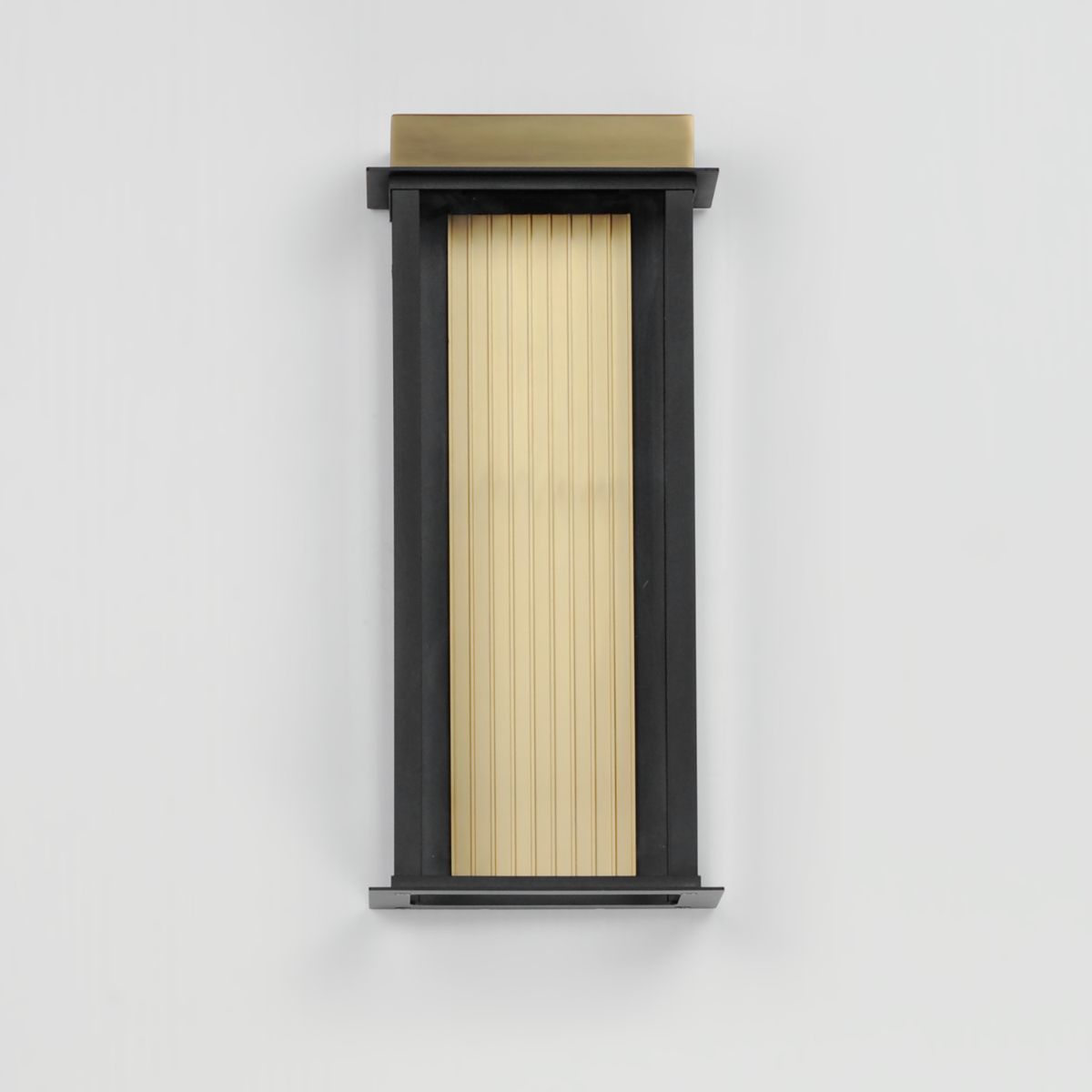 Rincon 16 in. LED Outdoor Wall Sconce Black and Gold Finish - Bees Lighting