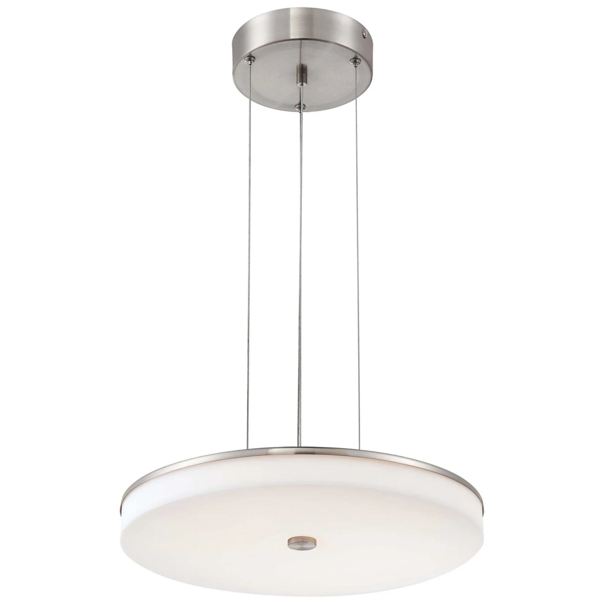 U.H.O. 15" LED Pendant, Brushed Nickel Finish - Bees Lighting