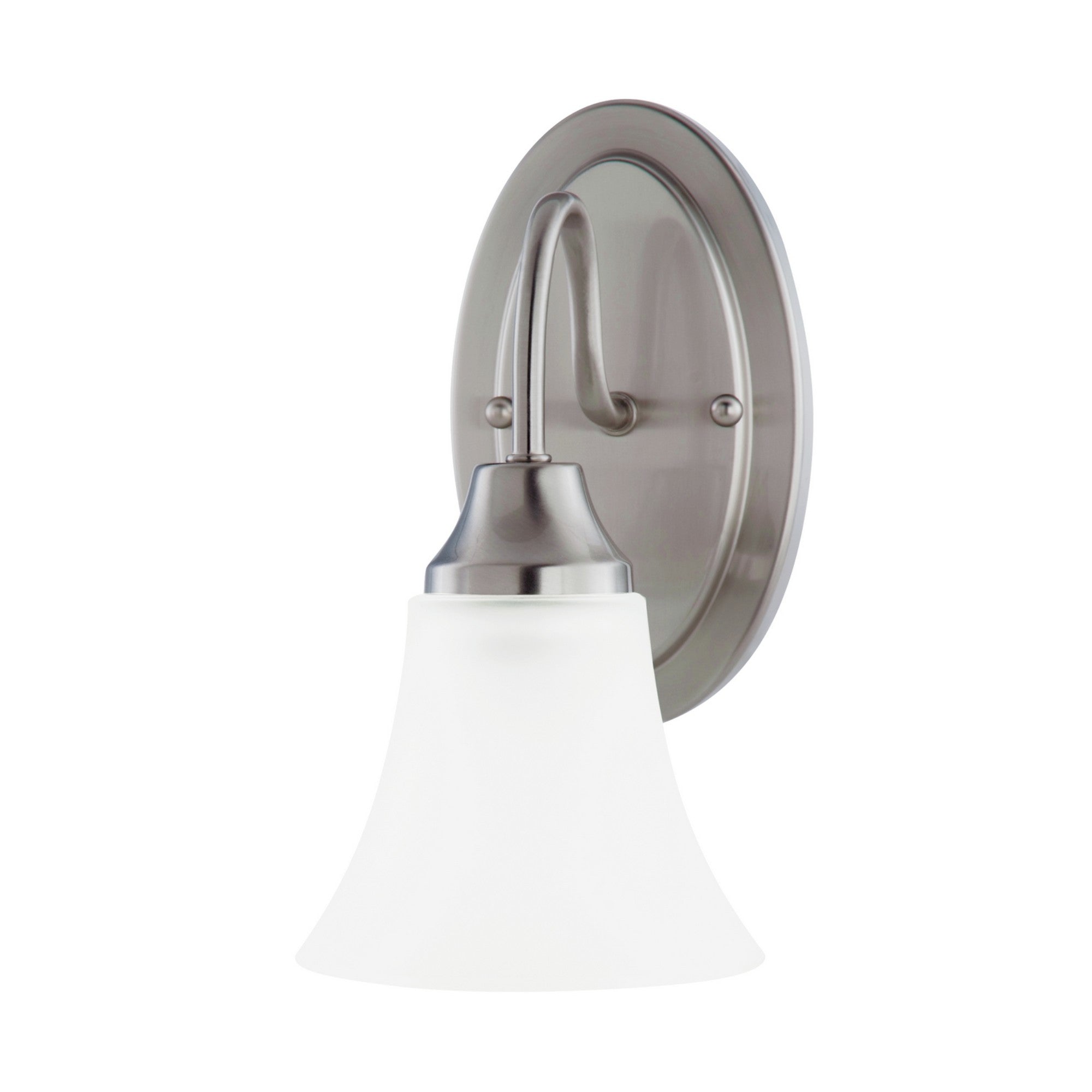 Holman 10" Bath Sconce, Brushed Nickel Finish - Bees Lighting