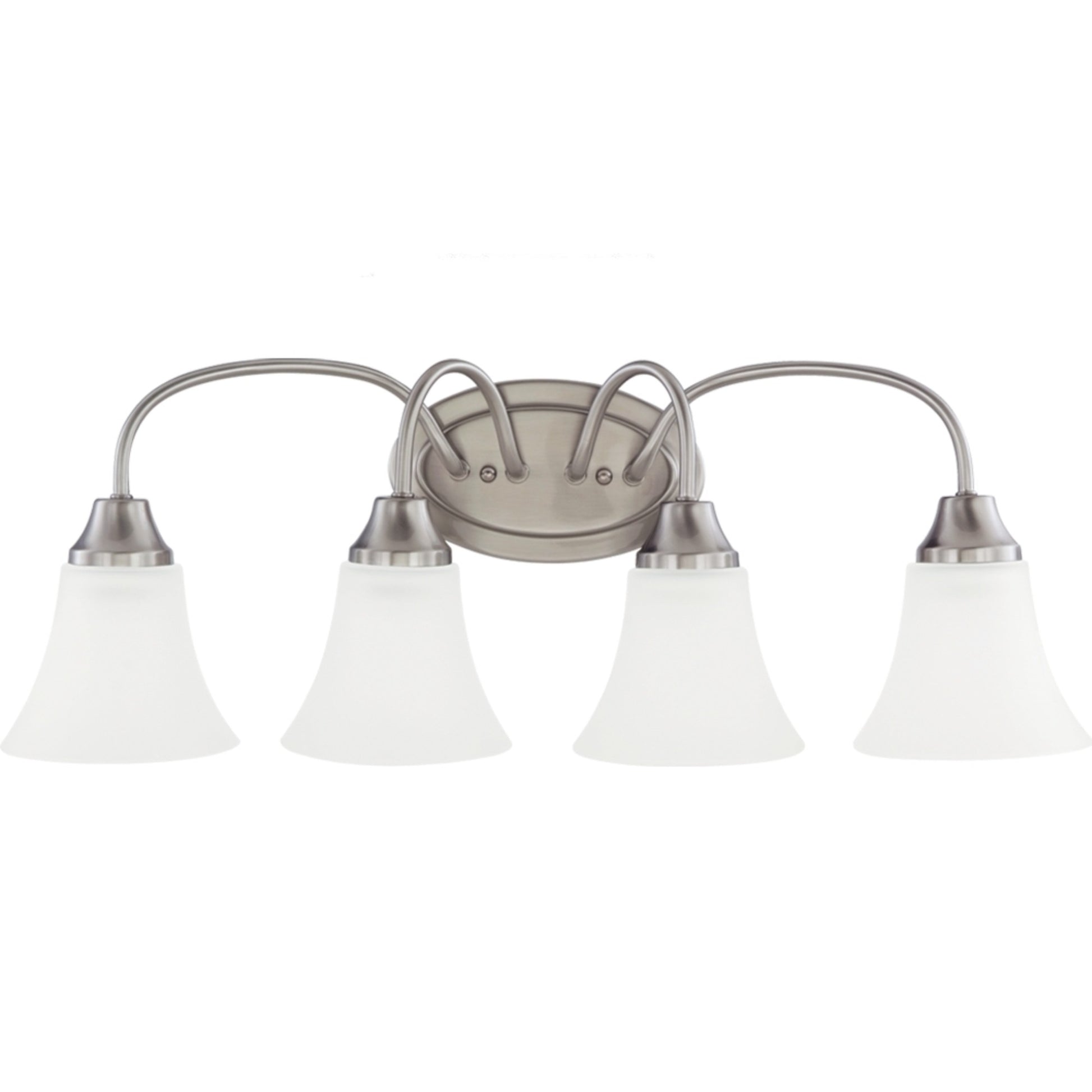 Holman 25" 4-Light Bathroom Vanity, Brushed Nickel Finish - Bees Lighting