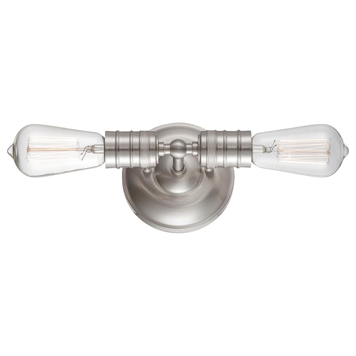 Downtown Edison 6 in. Armed Sconce Polished Nickel finish