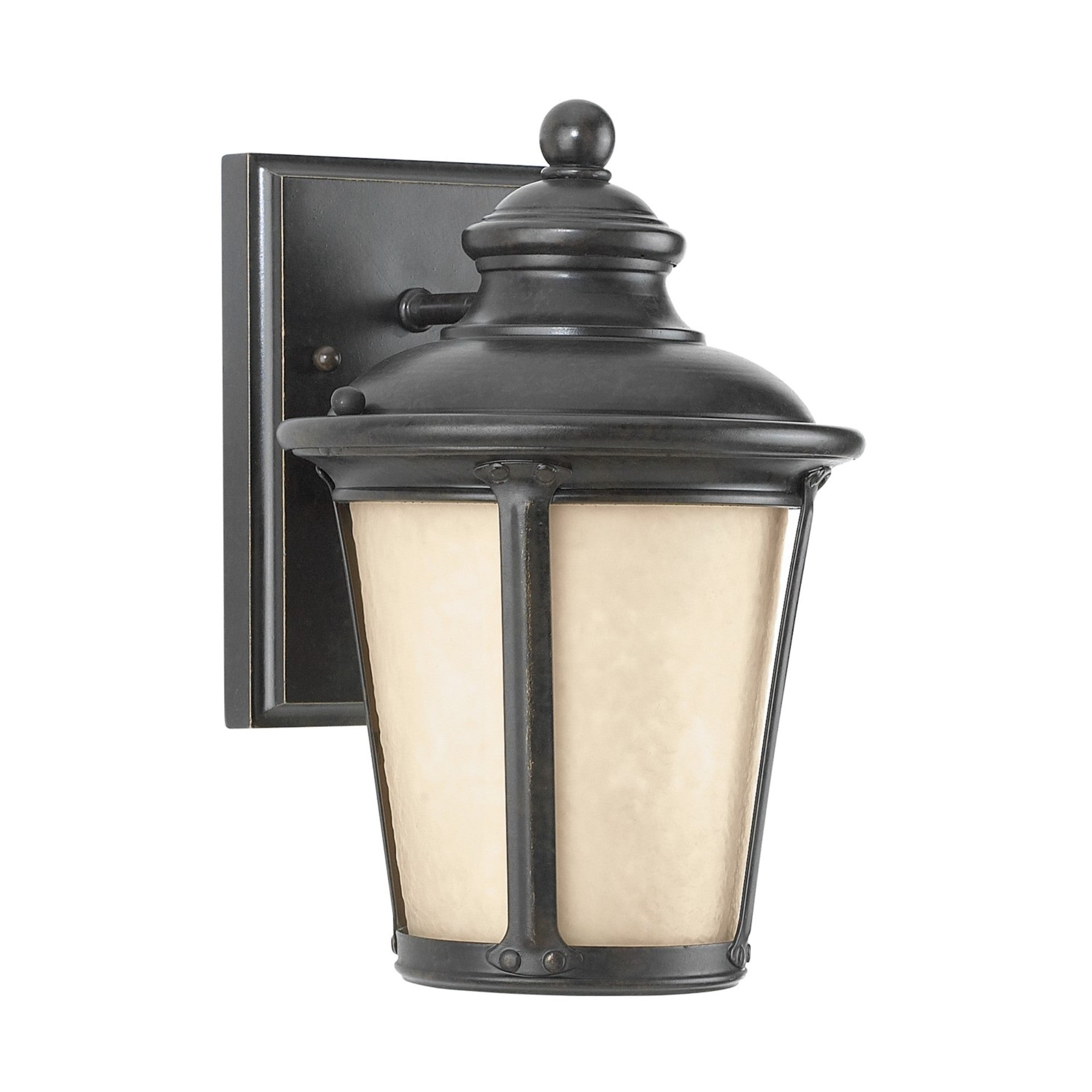 Cape May 11" Small Outdoor Wall Lantern, Dark Sky, Burled Iron Finish - Bees Lighting