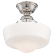 15" Semi-Flush Mount, Polished Nickel Finish - Bees Lighting