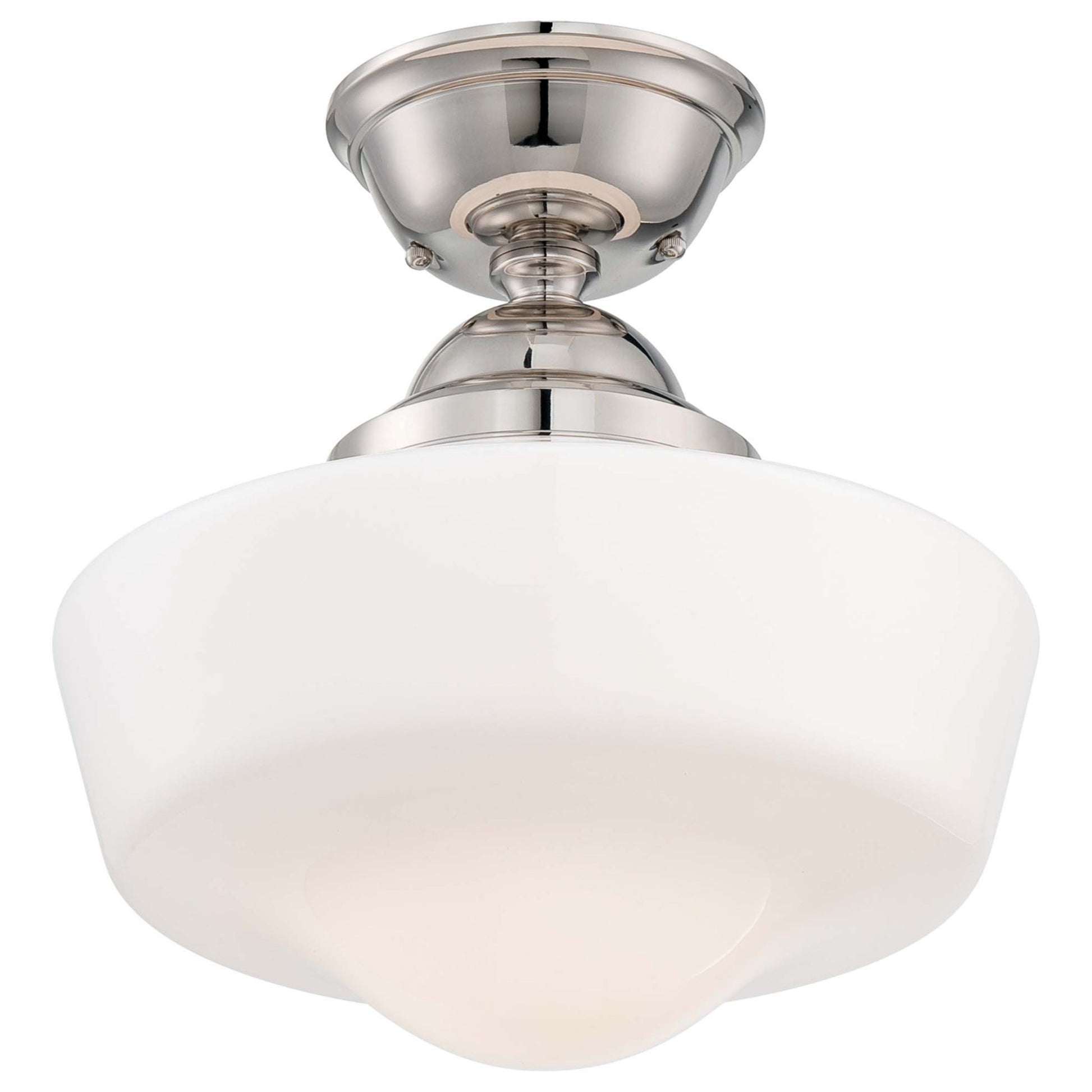 15" Semi-Flush Mount, Polished Nickel Finish - Bees Lighting