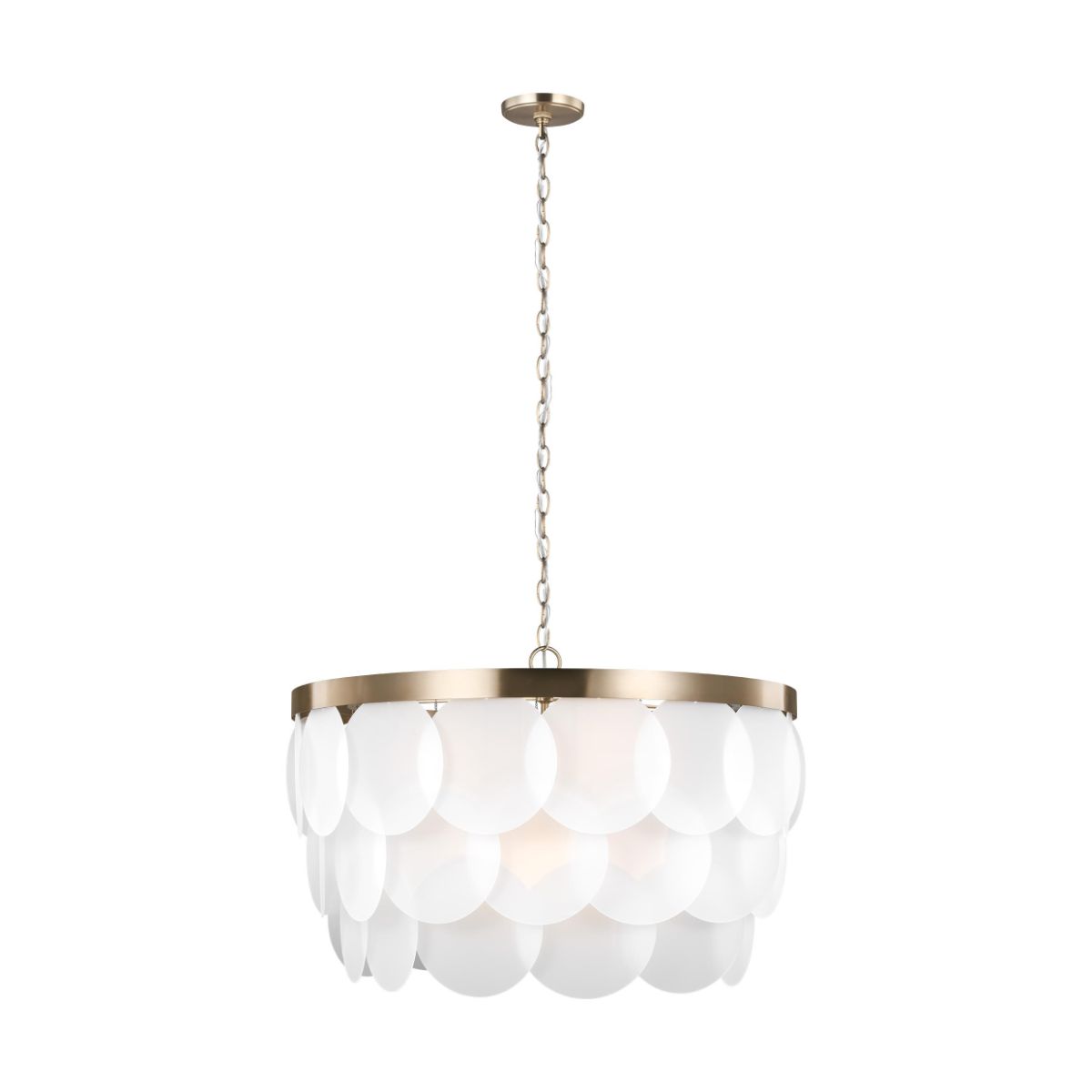 Mellita 30 in. 8 Lights Pendant Light Brass Finish - Bees Lighting
