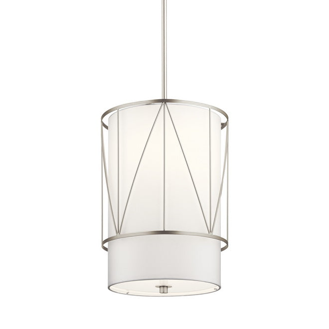 Birkleigh 12 in. Pendant Light Nickel Finish - Bees Lighting