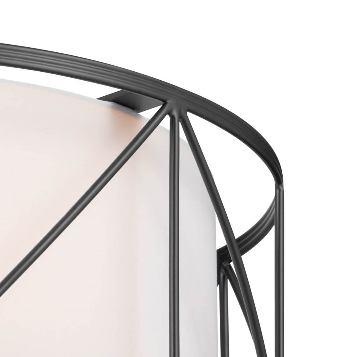 Birkleigh 14 in. 3 Lights Convertible Pendant/Semi Flush Mount Light Black finish - Bees Lighting