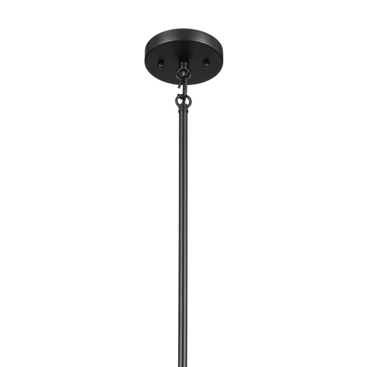 Birkleigh 14 in. 3 Lights Convertible Pendant/Semi Flush Mount Light Black finish - Bees Lighting