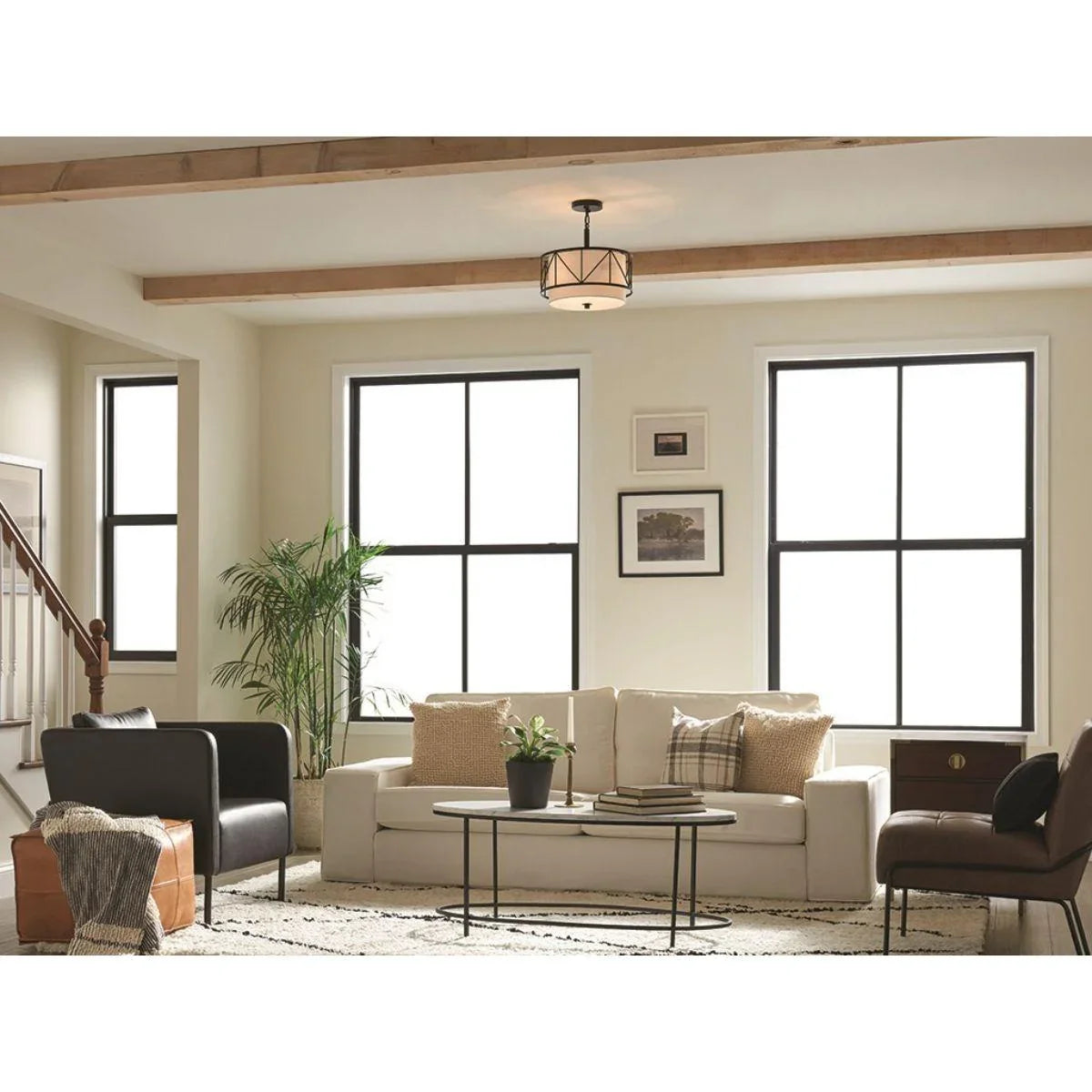 Birkleigh Convertible Pendant/Semi Flush Mount Light - Bees Lighting