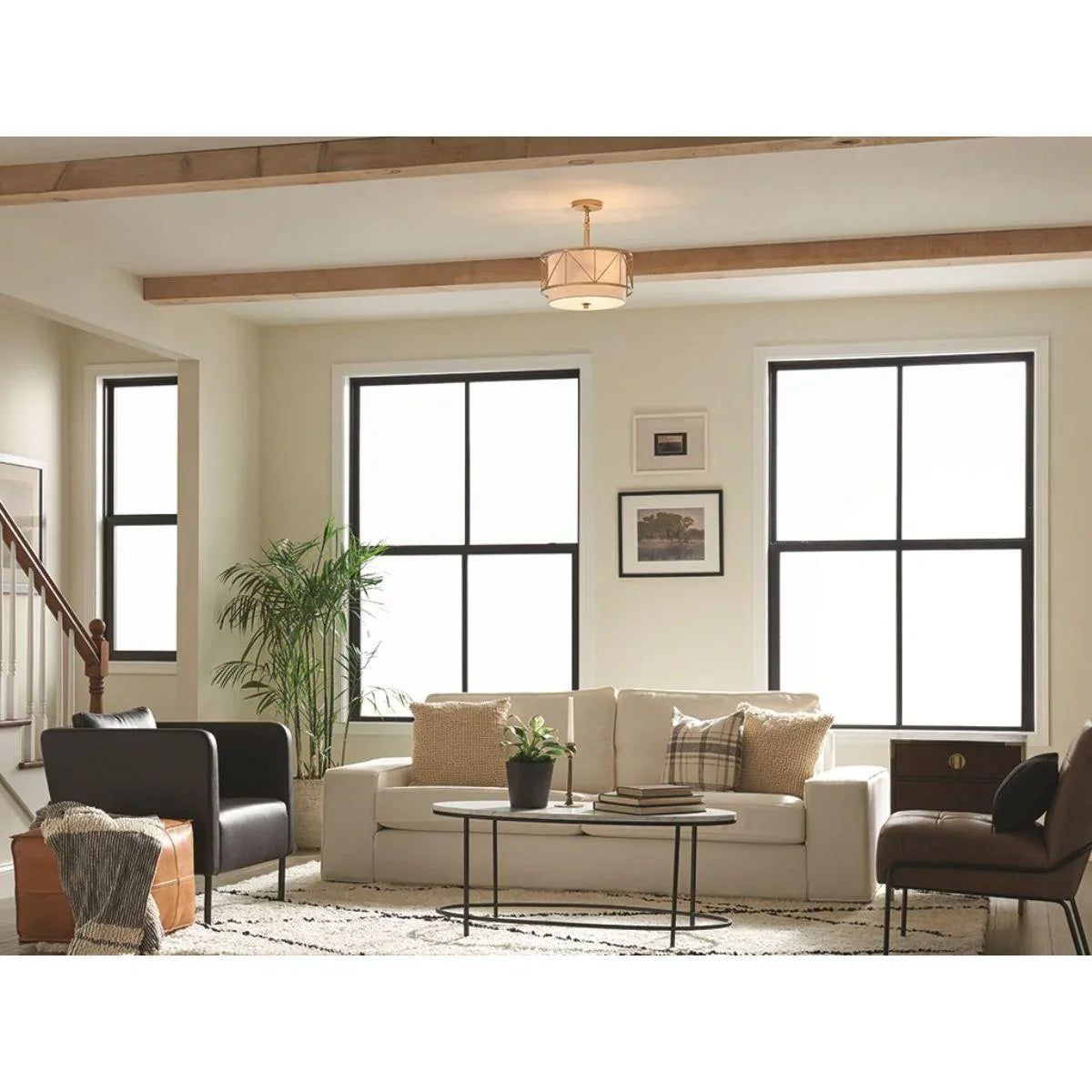 Birkleigh Convertible Pendant/Semi Flush Mount Light - Bees Lighting