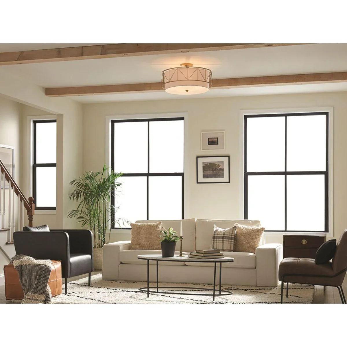 Birkleigh 24" Semi flush Mount Light - Bees Lighting