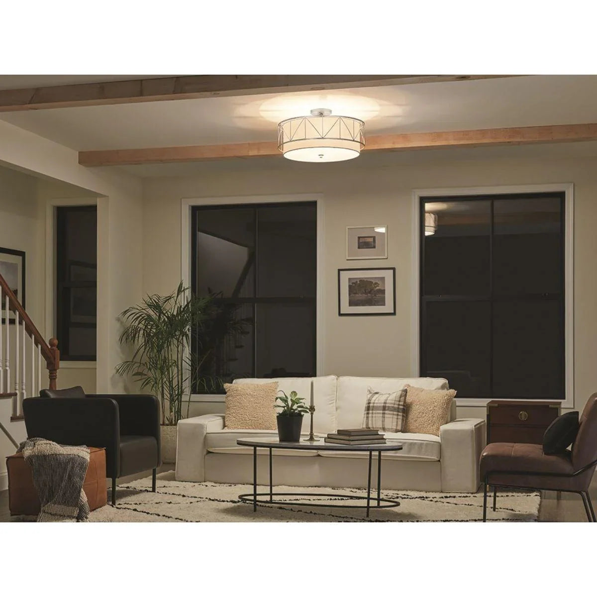 Birkleigh 24" Semi flush Mount Light - Bees Lighting