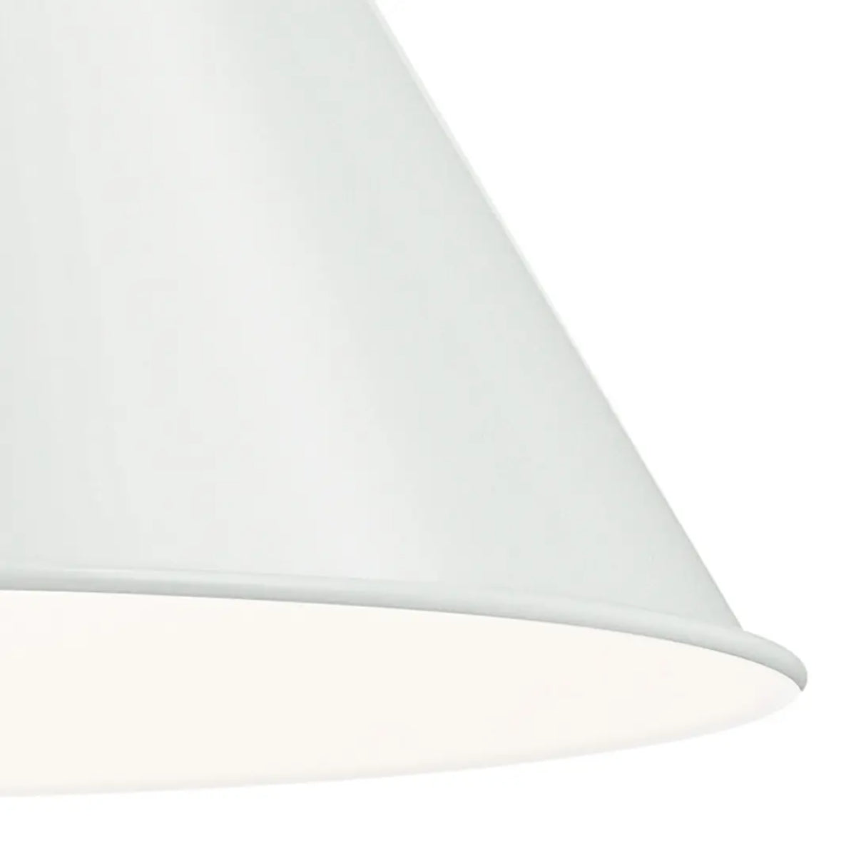 Zailey 16 in. Cone Pendant Light White Finish - Bees Lighting