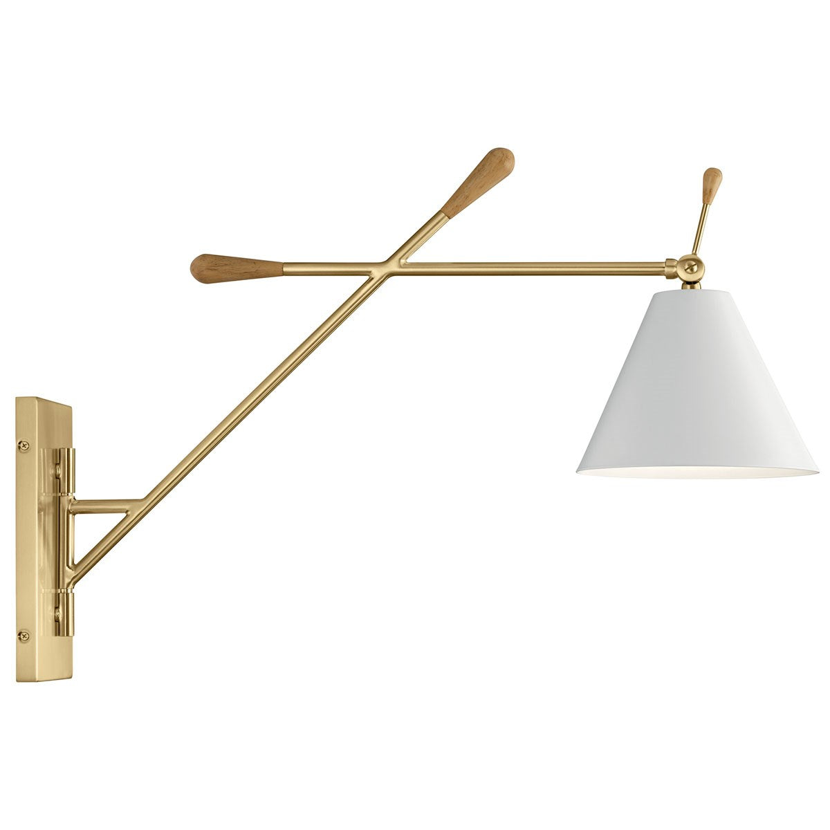Finnick 20 in. Armed Sconce Gold Finish