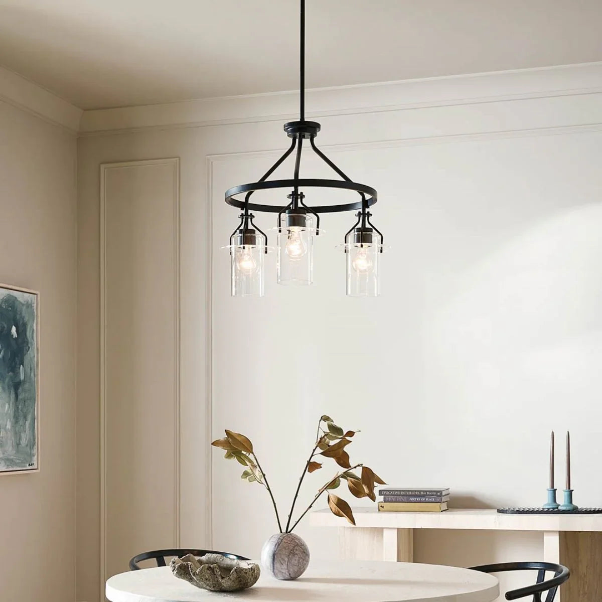 Everett 23" 3 Lights 1-Tier Chandelier - Bees Lighting
