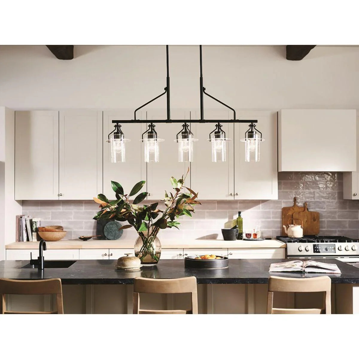 Everett 42" 5 Lights Linear Chandelier - Bees Lighting