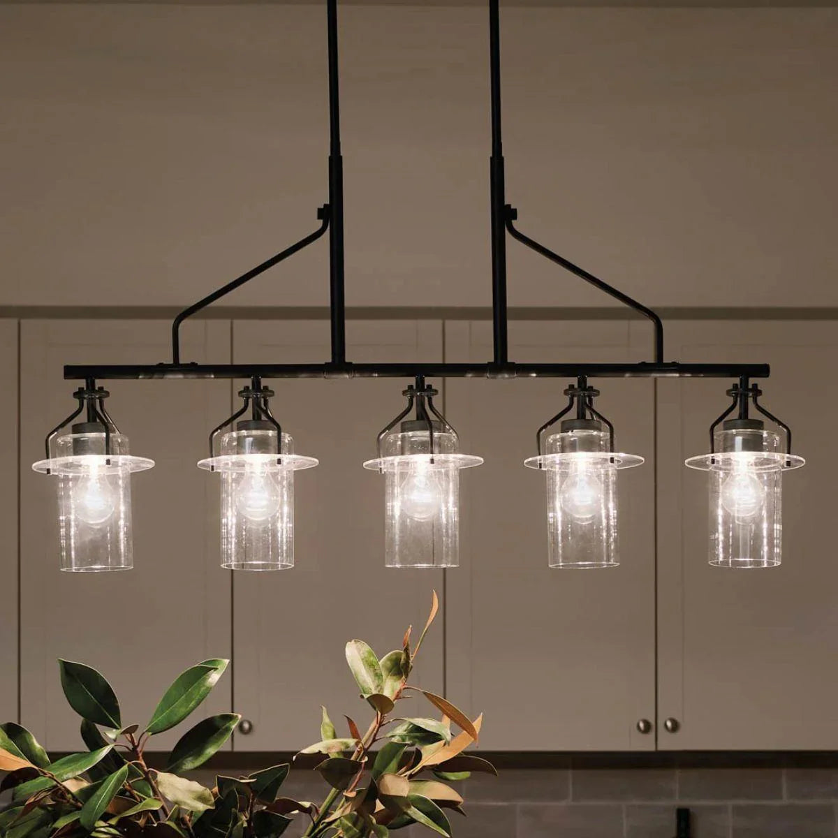 Everett 42" 5 Lights Linear Chandelier - Bees Lighting