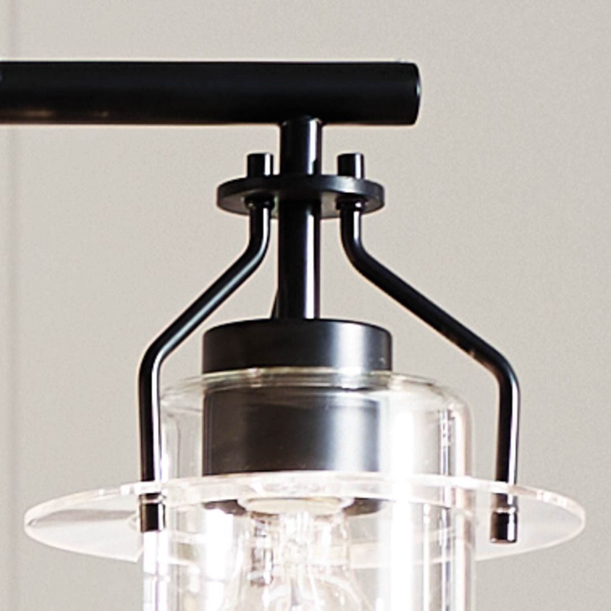 Everett 42 in. 5 Lights Linear Chandelier Black finish - Bees Lighting