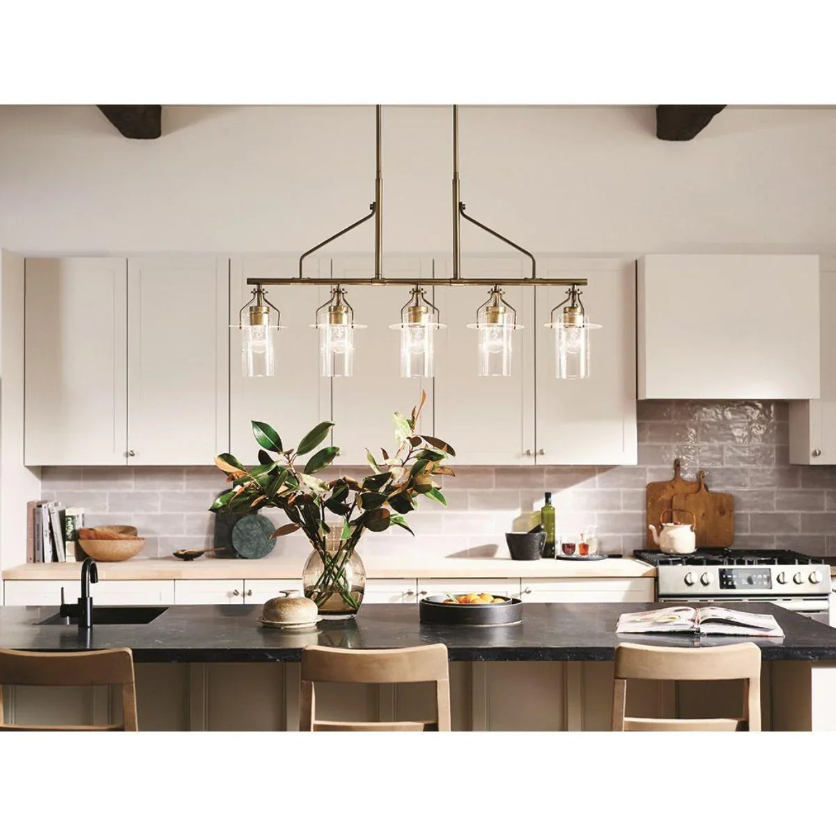 Everett 42" 5 Lights Linear Chandelier - Bees Lighting