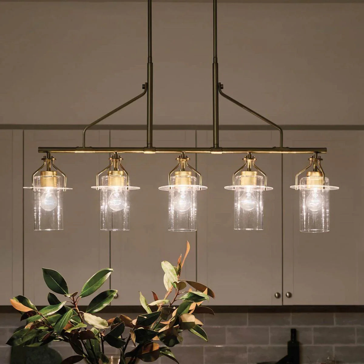 Everett 42" 5 Lights Linear Chandelier - Bees Lighting