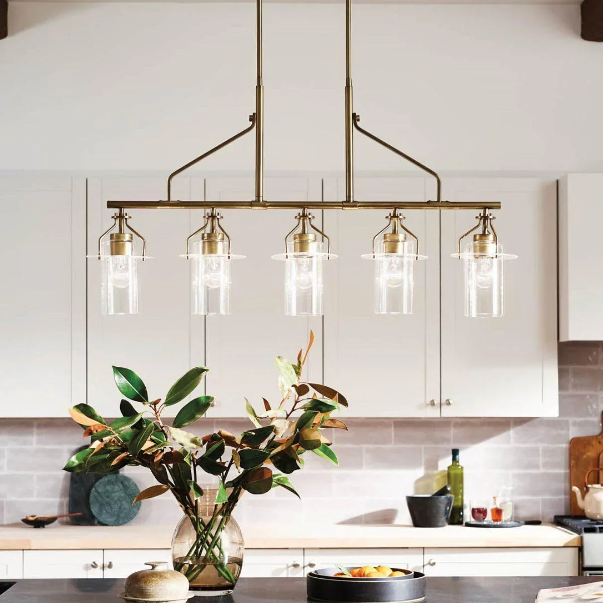Everett 42" 5 Lights Linear Chandelier - Bees Lighting