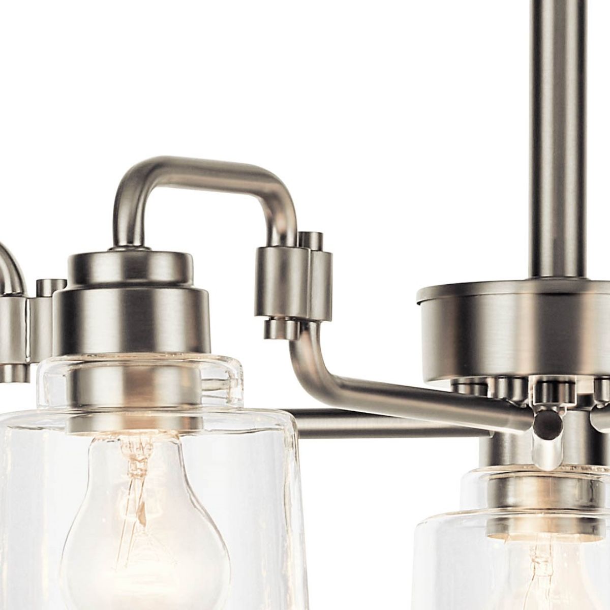 Aivian 30 in. 5 Lights Chandelier Nickel finish - Bees Lighting