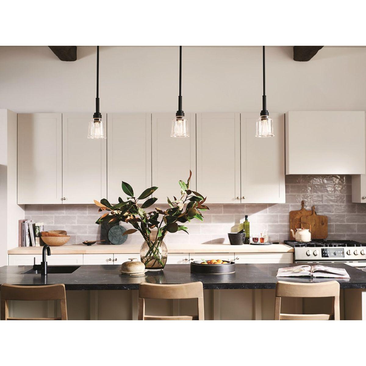 Aivian 5 in. Pendant Light Black finish - Bees Lighting