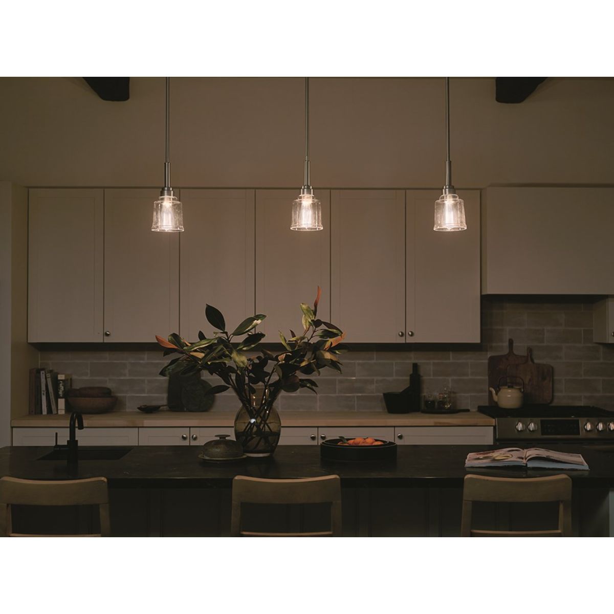 Aivian 5 in. Pendant Light Nickel finish - Bees Lighting