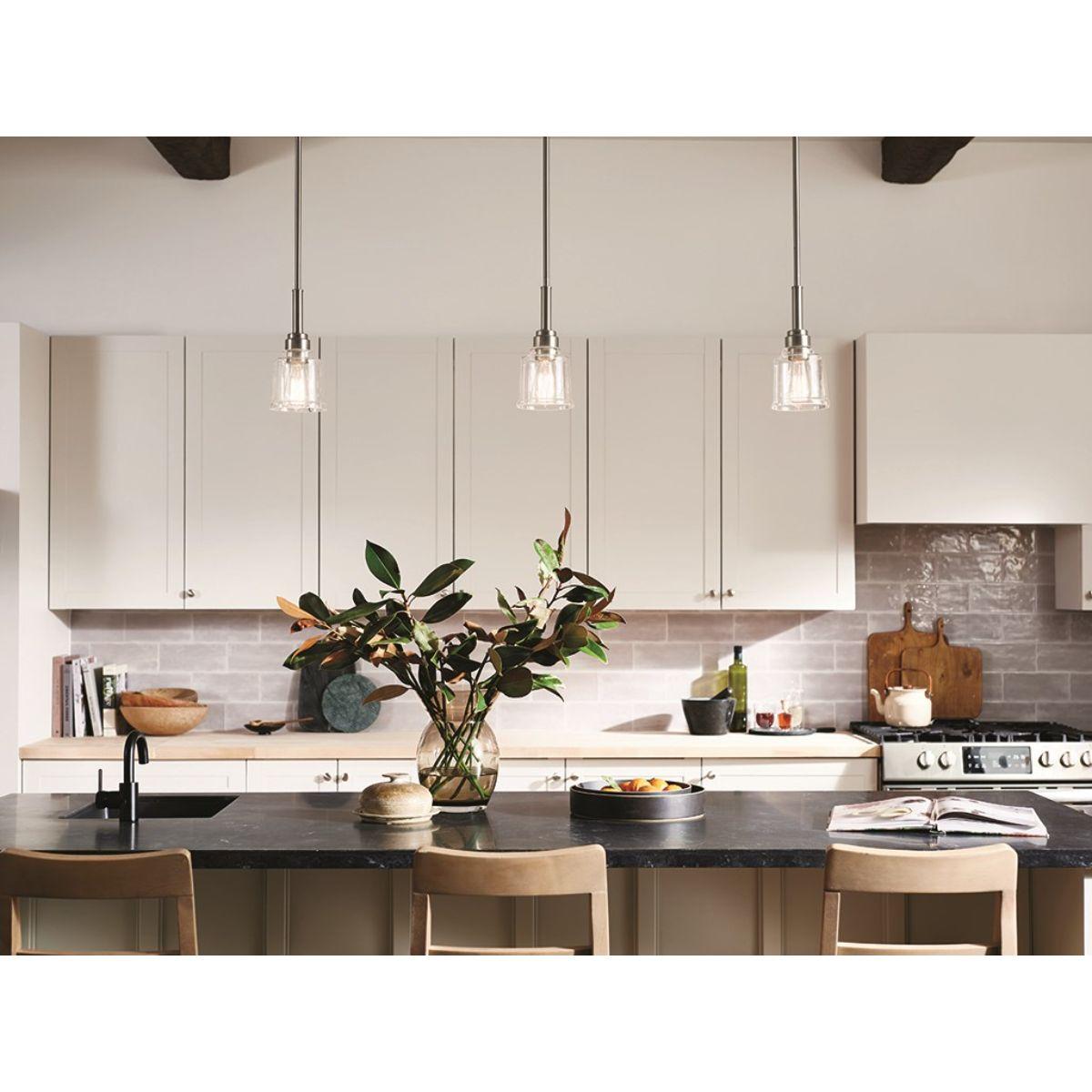 Aivian 5 in. Pendant Light Nickel finish - Bees Lighting
