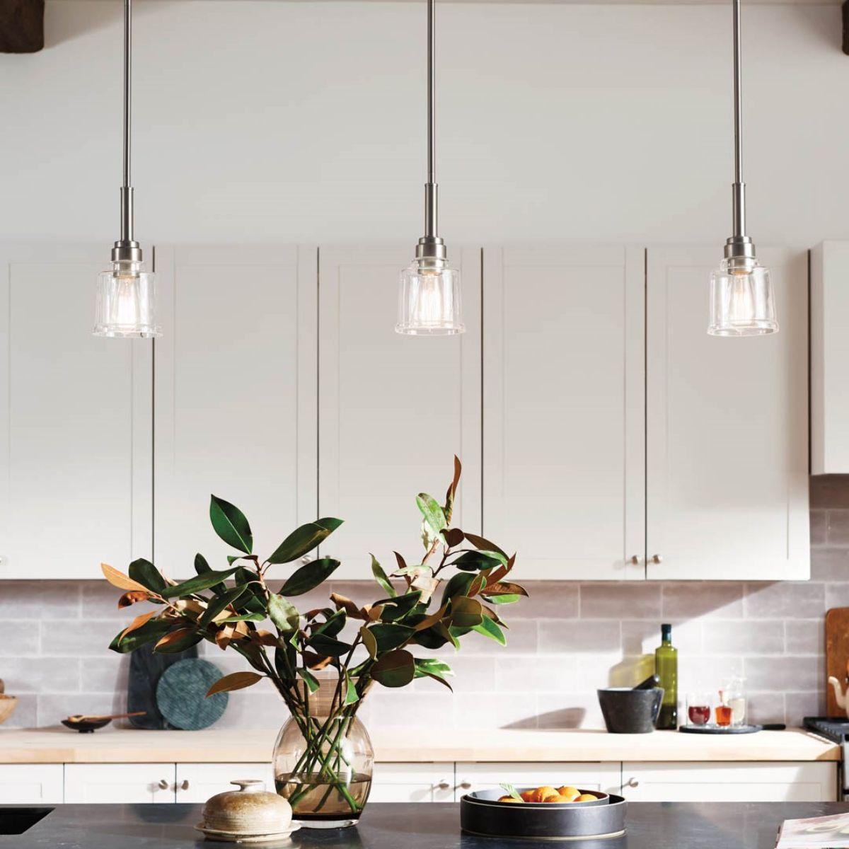 Aivian 5 in. Pendant Light Nickel finish - Bees Lighting