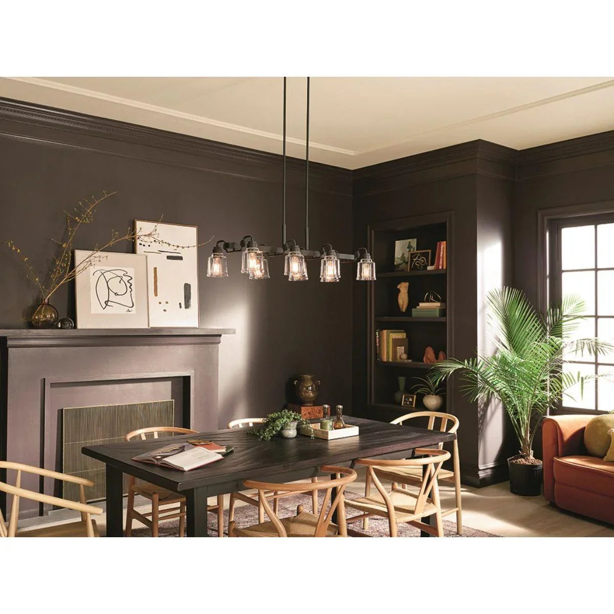 Aivian 42" 8 Lights Linear Chandelier - Bees Lighting