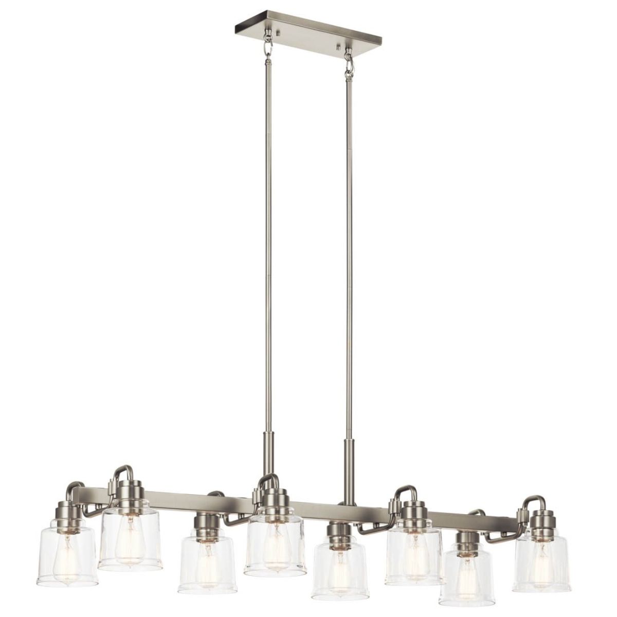 Aivian 42 in. 8 Lights Chandelier Nickel finish - Bees Lighting