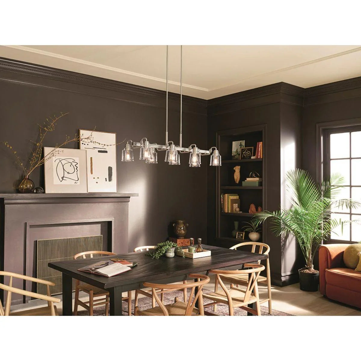 Aivian 42" 8 Lights Linear Chandelier - Bees Lighting