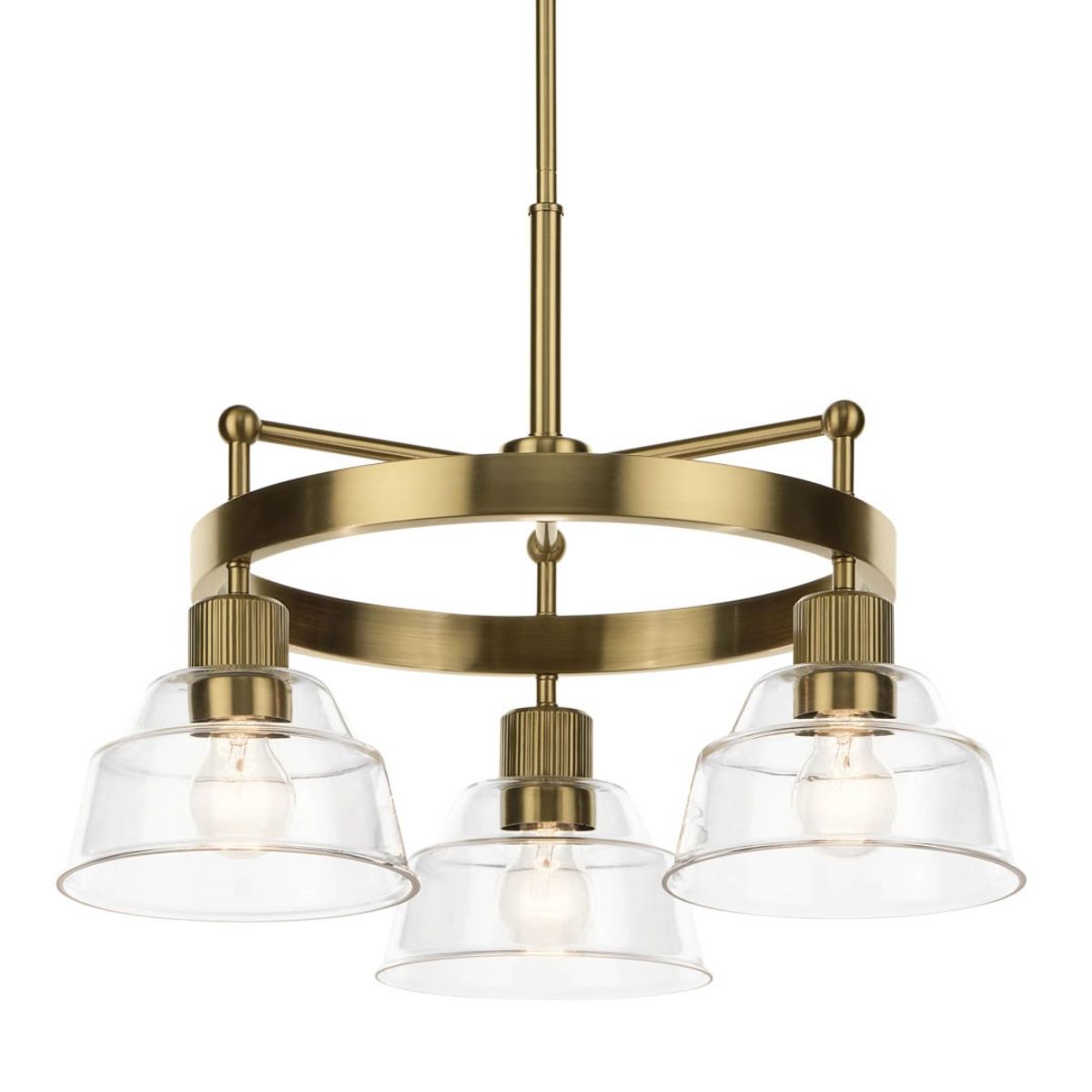 Eastmont 23 in. 3 Lights Chandelier Brushed Brass finish - Bees Lighting
