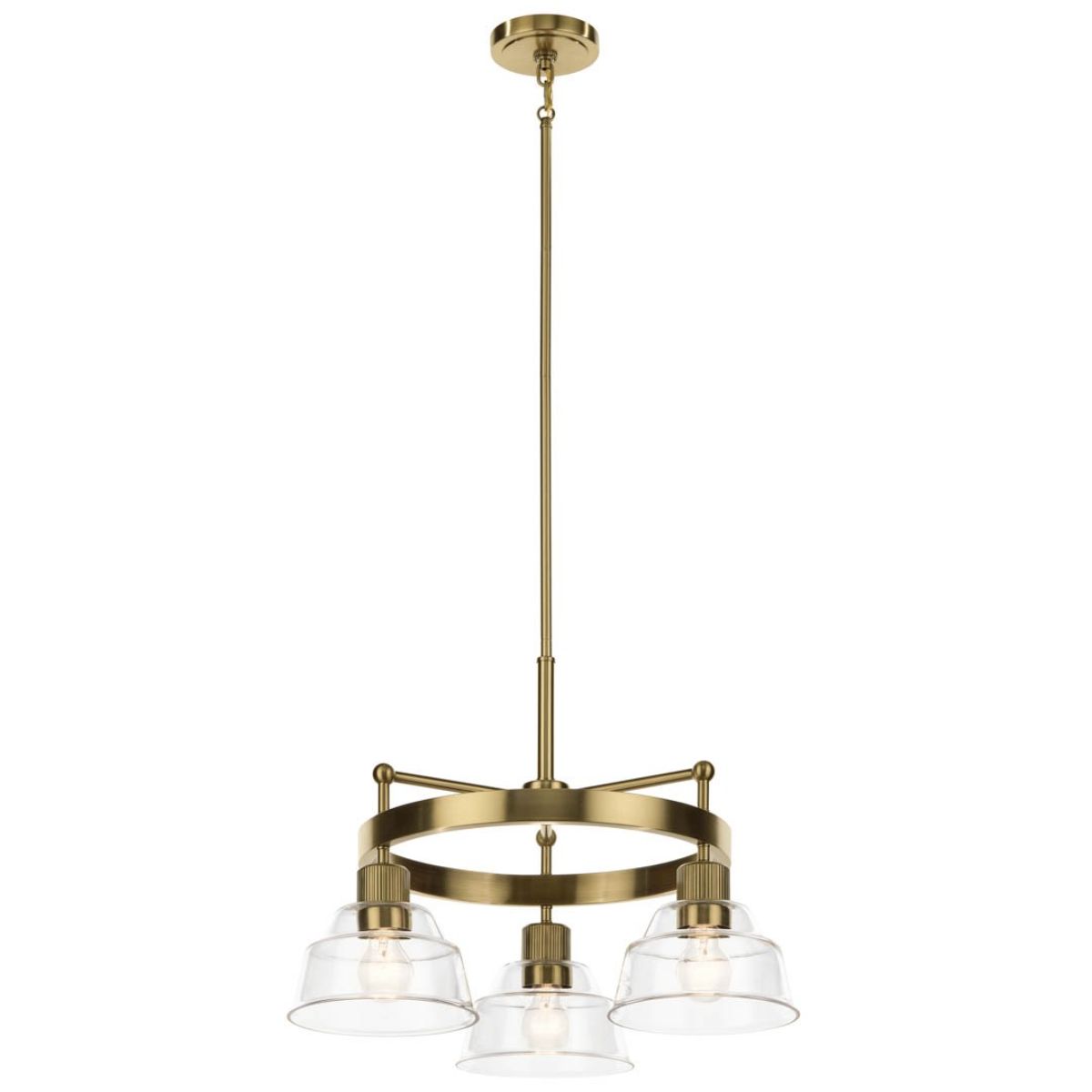 Eastmont 23 in. 3 Lights Chandelier Brushed Brass finish - Bees Lighting