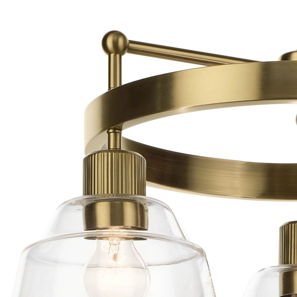 Eastmont 23 in. 3 Lights Chandelier Brushed Brass finish - Bees Lighting