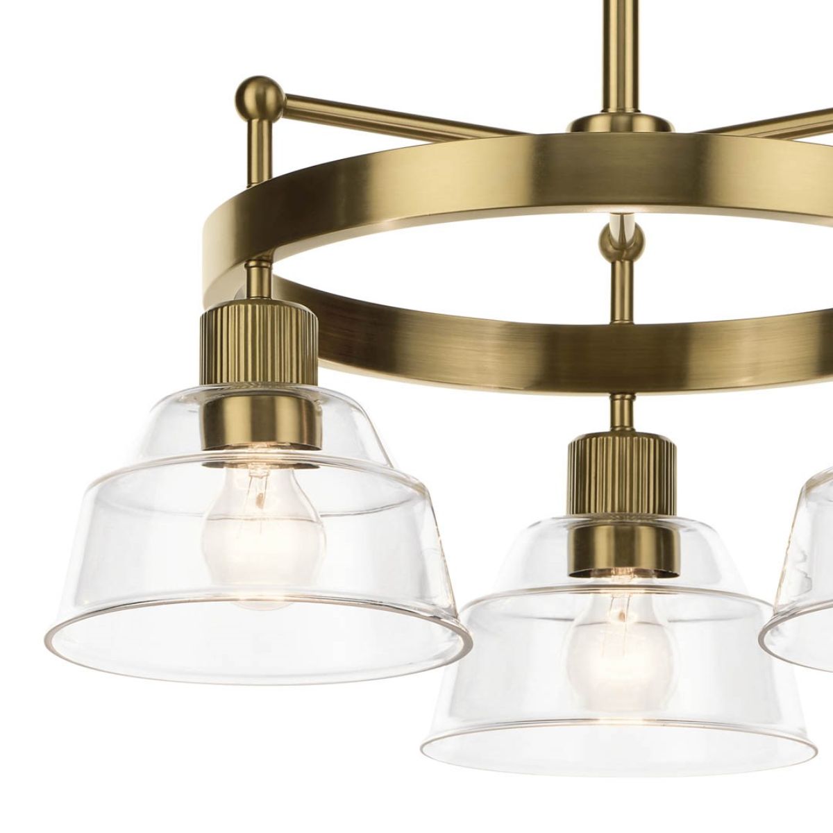 Eastmont 23 in. 3 Lights Chandelier Brushed Brass finish - Bees Lighting