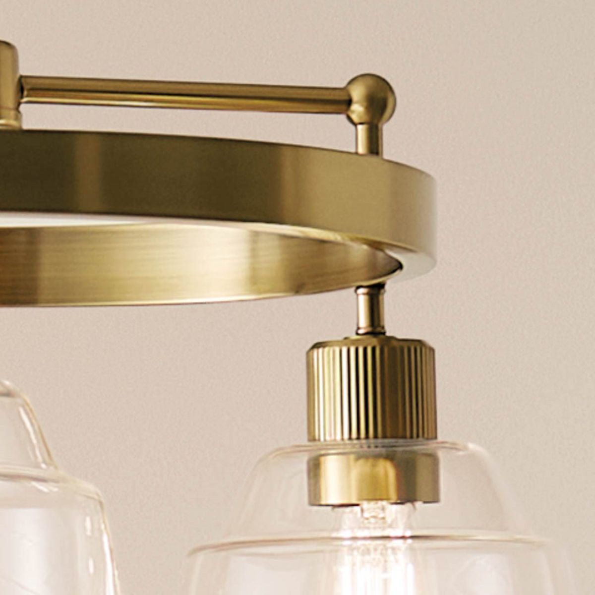 Eastmont 23 in. 3 Lights Chandelier Brushed Brass finish - Bees Lighting