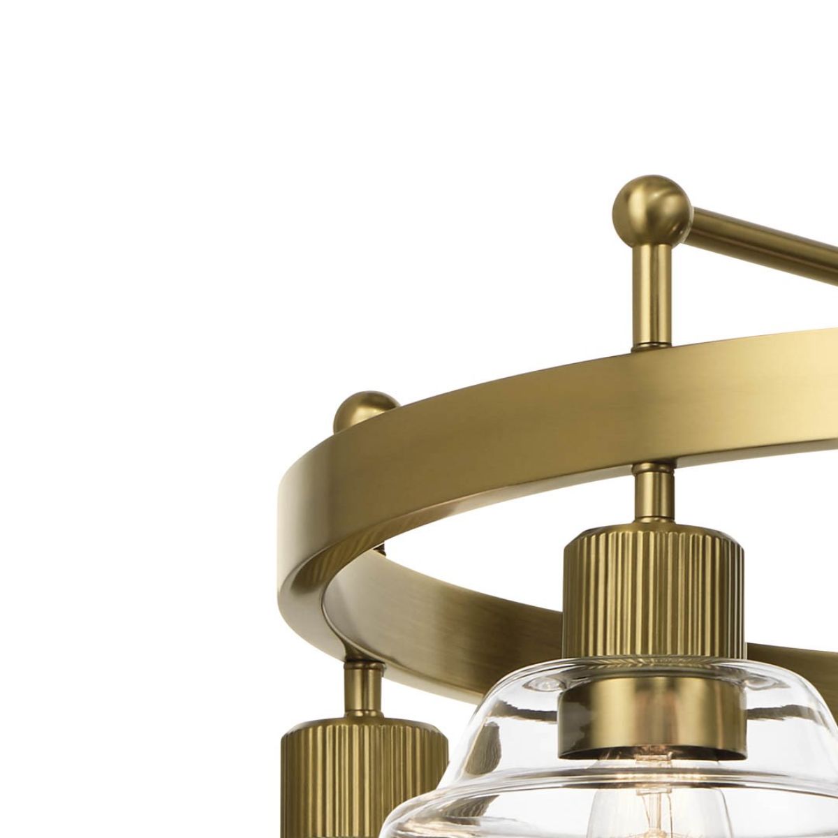 Eastmont 32 in. 5 Lights Chandelier Brushed Brass finish - Bees Lighting
