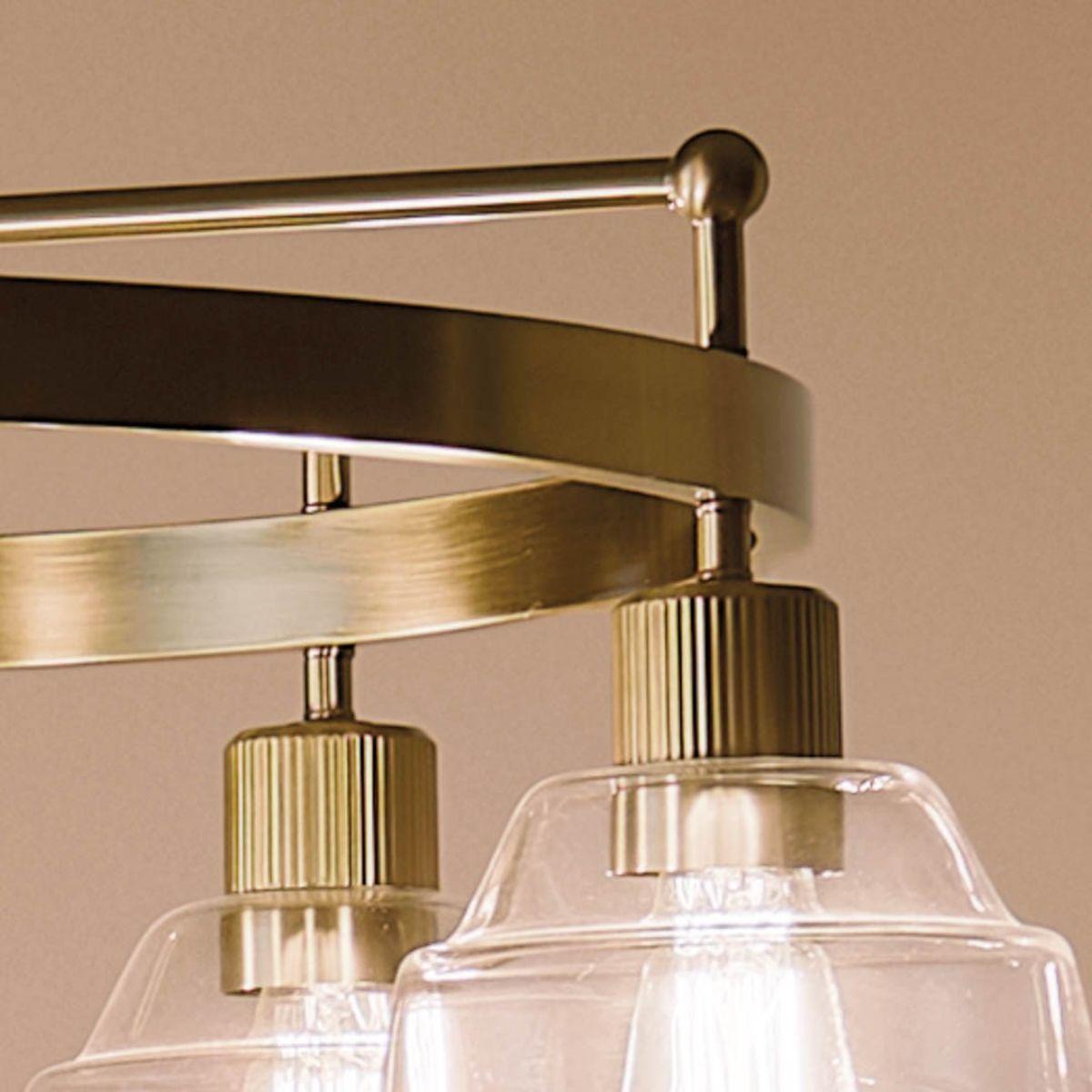 Eastmont 32 in. 5 Lights Chandelier Brushed Brass finish - Bees Lighting