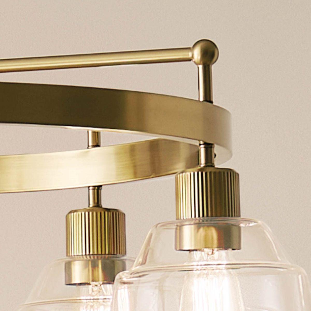 Eastmont 32 in. 5 Lights Chandelier Brushed Brass finish - Bees Lighting