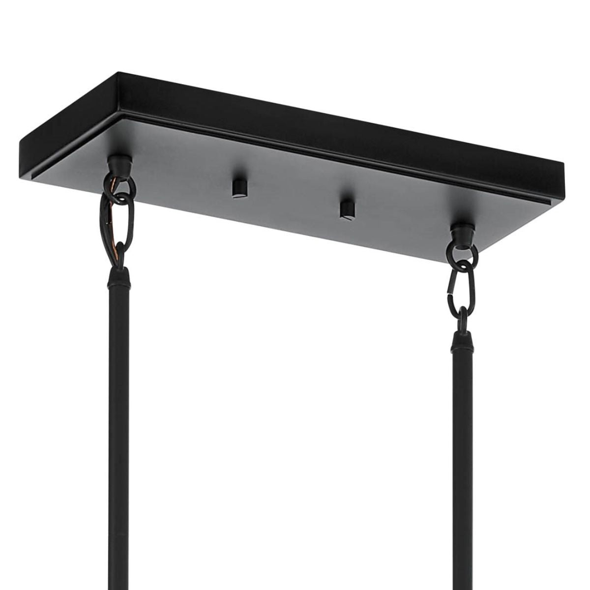 Eastmont 50 in. 5 Lights Linear Chandelier Black finish - Bees Lighting