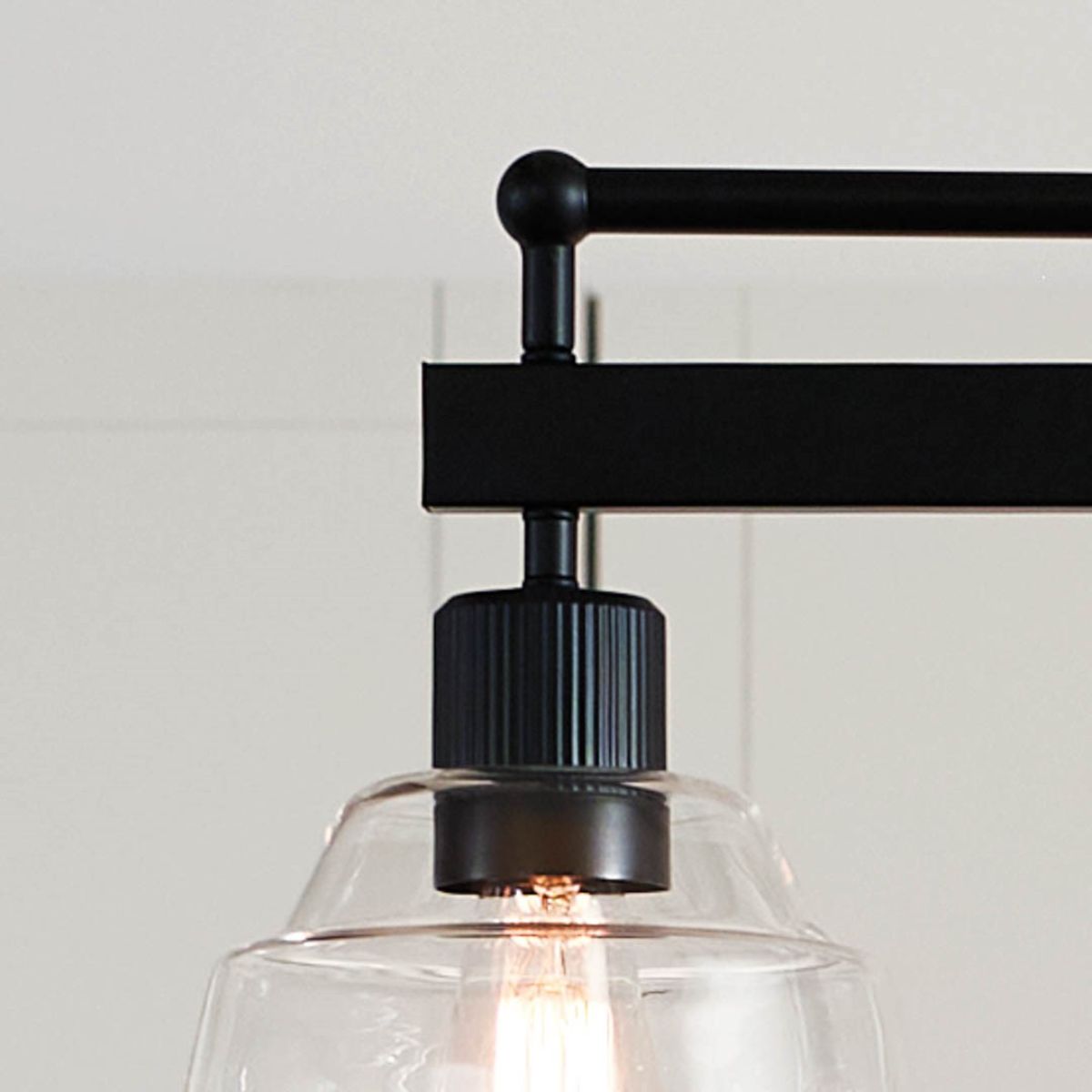 Eastmont 50 in. 5 Lights Linear Chandelier Black finish - Bees Lighting