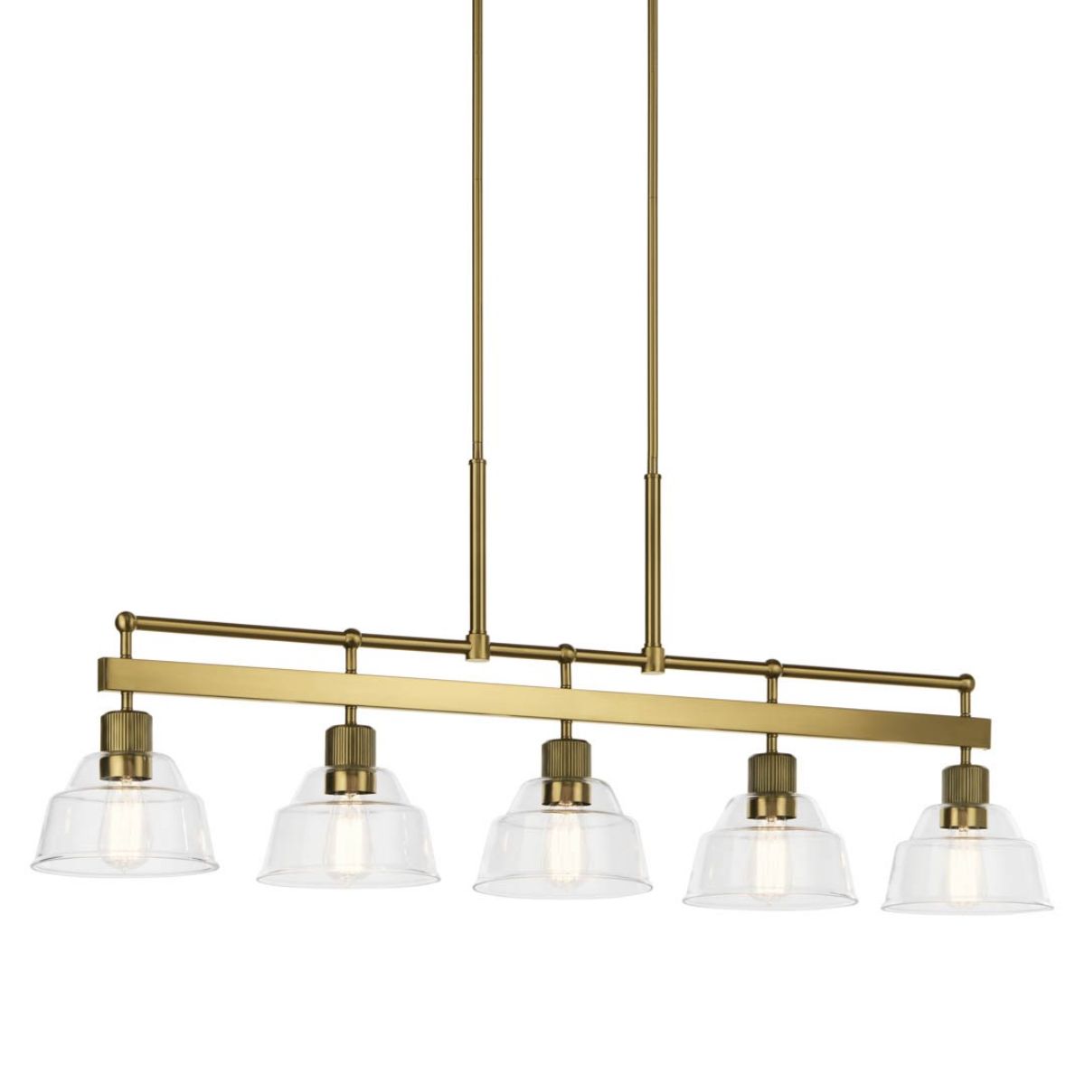 Eastmont 50 in. 5 Lights Chandelier Brushed Brass finish - Bees Lighting