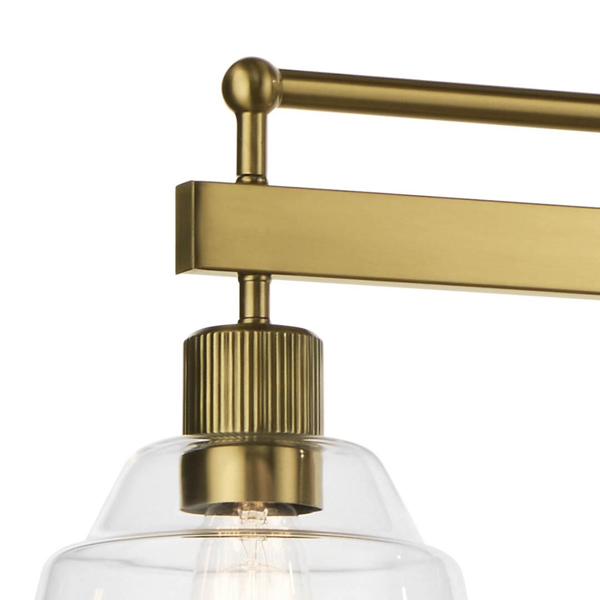 Eastmont 50 in. 5 Lights Linear Chandelier Brushed Brass finish - Bees Lighting