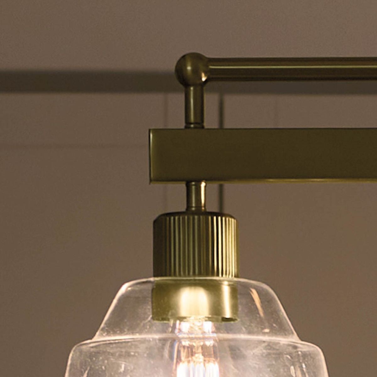Eastmont 50 in. 5 Lights Linear Chandelier Brushed Brass finish - Bees Lighting