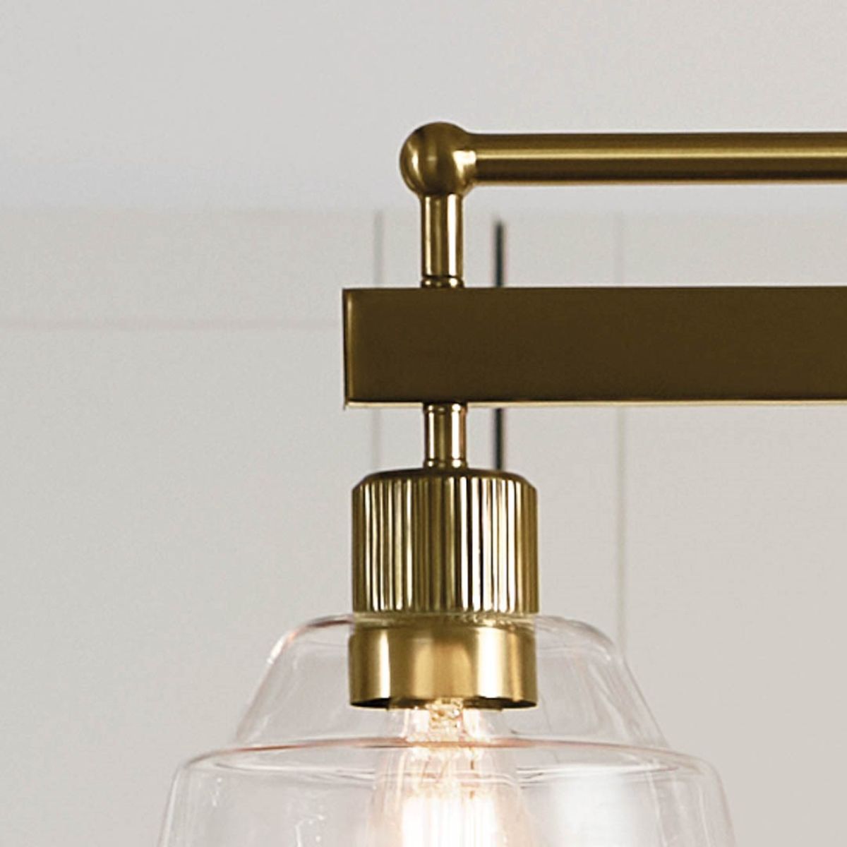 Eastmont 50 in. 5 Lights Linear Chandelier Brushed Brass finish - Bees Lighting