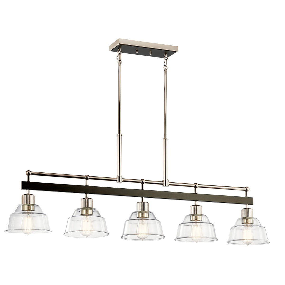 Eastmont 50 in. 5 Lights Chandelier Nickel Finish - Bees Lighting