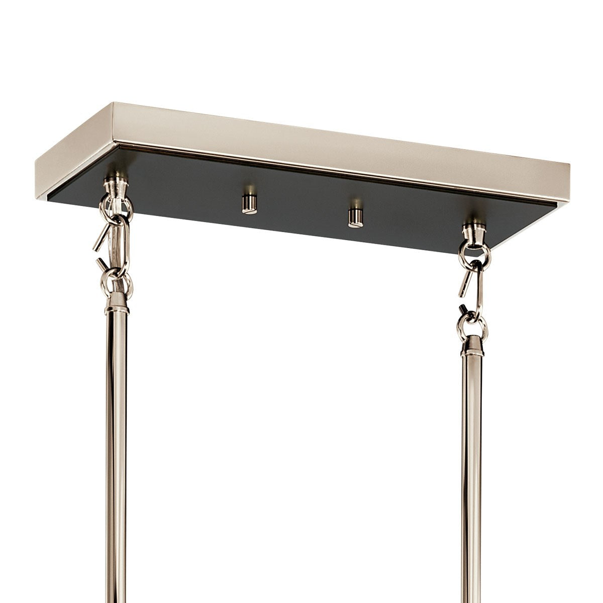 Eastmont 50 in. 5 Lights Linear Chandelier Nickel Finish - Bees Lighting