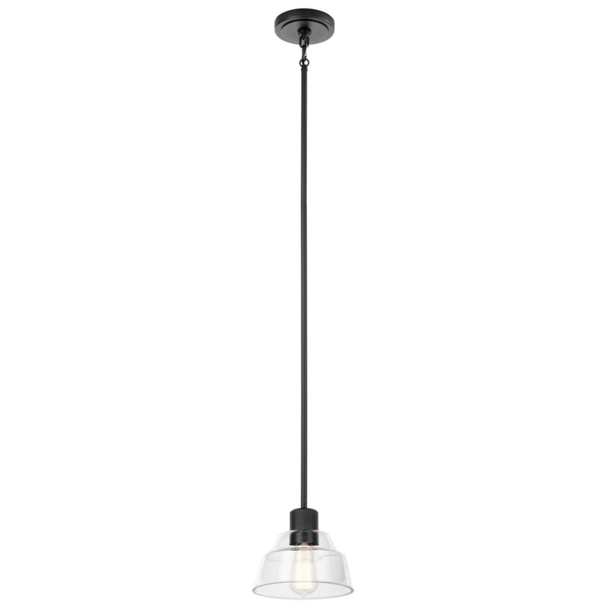 Eastmont 8 in. Pendant Light Black finish - Bees Lighting